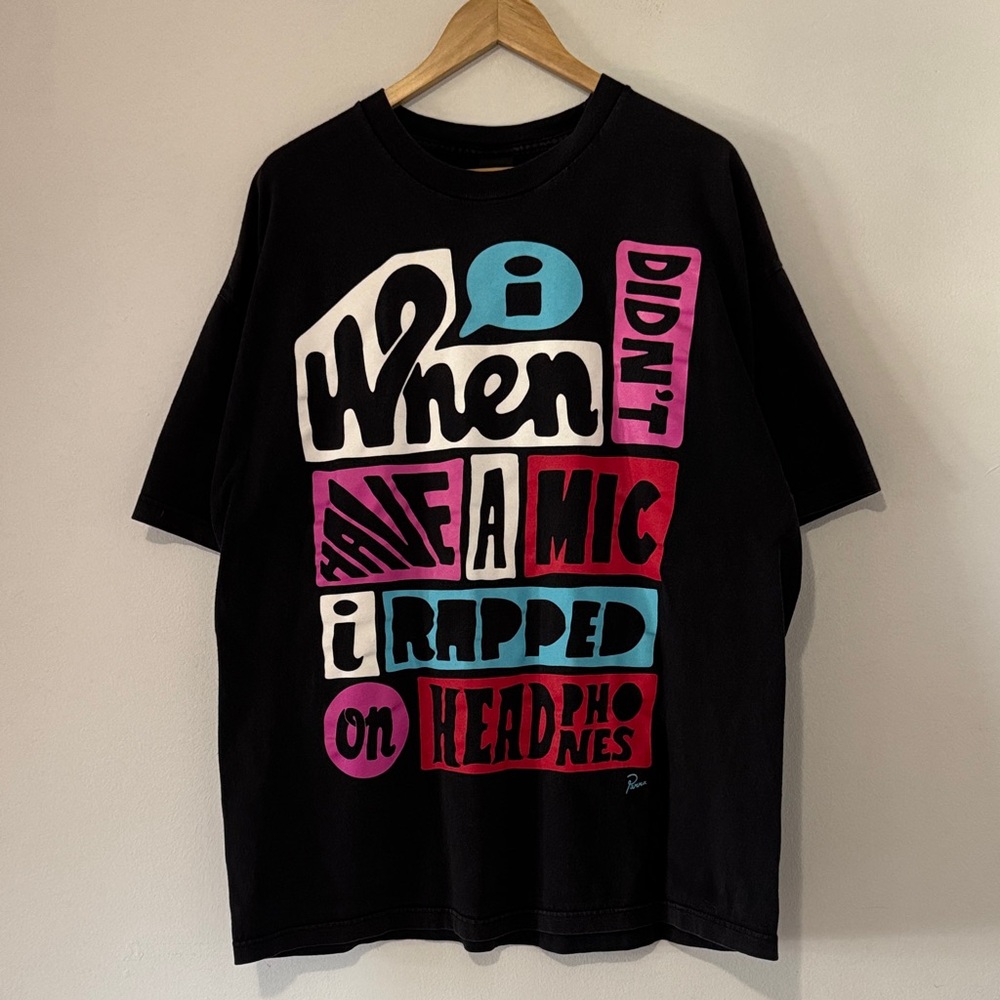 Parra LMTD Stones Throw PB Wolf Charizma No Mic Rap On Headphones T-Shirt
